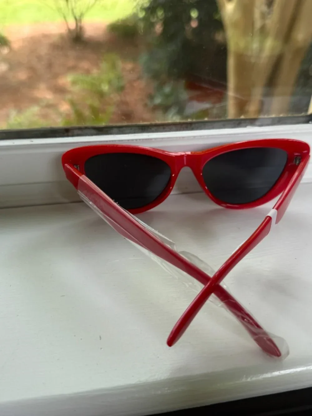 NWT Anthropologie I-Sea Chunky Red Cat Eye Sunglass